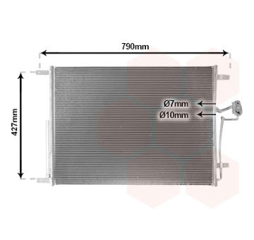 Kondenzátor, klimatizace VAN WEZEL 33015704
