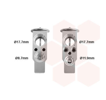 Expanzní ventil, klimatizace VAN WEZEL 37001411