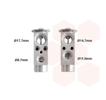 Expanzní ventil, klimatizace VAN WEZEL 37001412