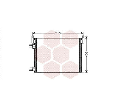 Kondenzátor, klimatizace VAN WEZEL 37005452
