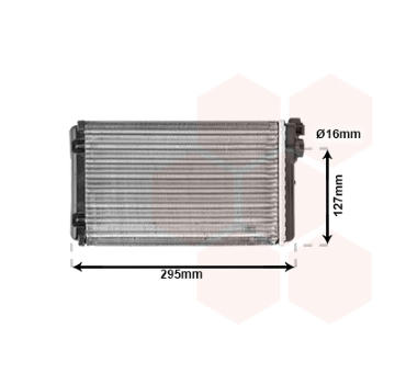 Výměník tepla, vnitřní vytápění VAN WEZEL 37006116