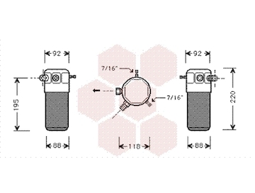Susarna, klimatizace VAN WEZEL 3700D118