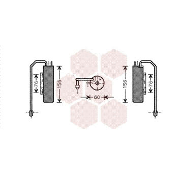 Susarna, klimatizace VAN WEZEL 3700D458