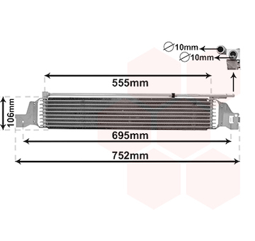 Chladič oleje, automatická převodovka VAN WEZEL 37013700