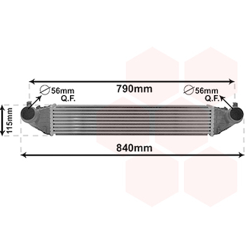 Chladič turba VAN WEZEL 37014704