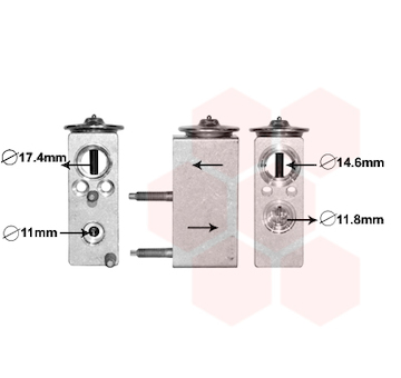 Expanzní ventil, klimatizace VAN WEZEL 40001383