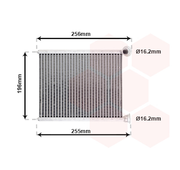 Výměník tepla, vnitřní vytápění VAN WEZEL 40006366