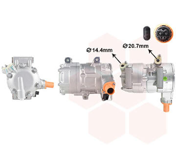 Kompresor, klimatizace VAN WEZEL 4001K705