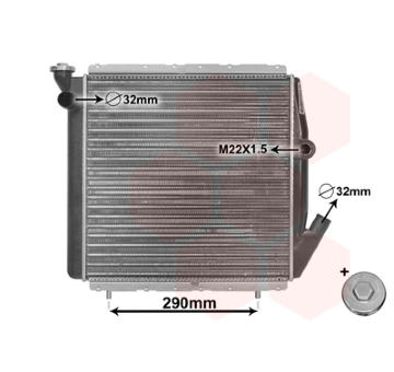 Chladič, chlazení motoru VAN WEZEL 43002070