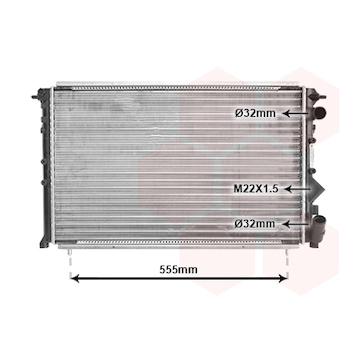 Chladič, chlazení motoru VAN WEZEL 43002150