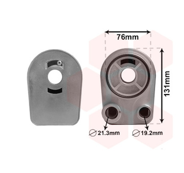 Olejový chladič, motorový olej VAN WEZEL 43003607