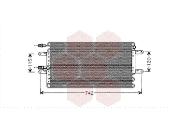 Kondenzátor, klimatizace VAN WEZEL 43005251