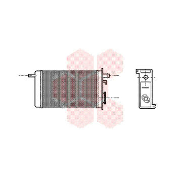 Výměník tepla, vnitřní vytápění VAN WEZEL 43006096