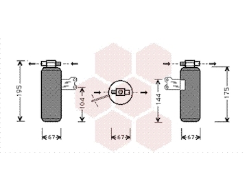 Susarna, klimatizace VAN WEZEL 4300D027