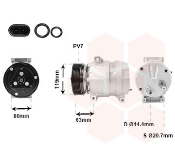 Kompresor, klimatizace VAN WEZEL 4300K440