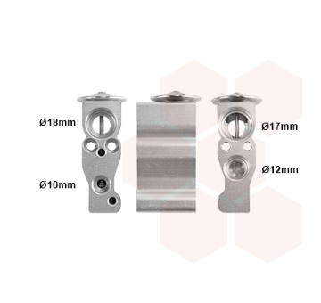 Expanzní ventil, klimatizace VAN WEZEL 43011701
