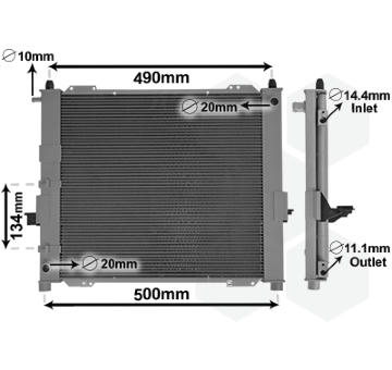 Chladiaca jednotka VAN WEZEL 4301M406