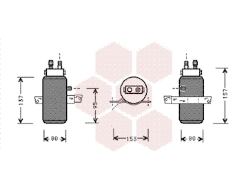 Susarna, klimatizace VAN WEZEL 4700D043