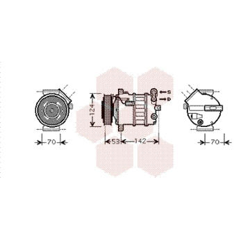 Kompresor, klimatizace VAN WEZEL 4700K063