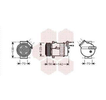 Kompresor klimatizácie VAN WEZEL 4700K067