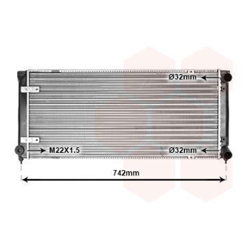 Chladič, chlazení motoru VAN WEZEL 49002009