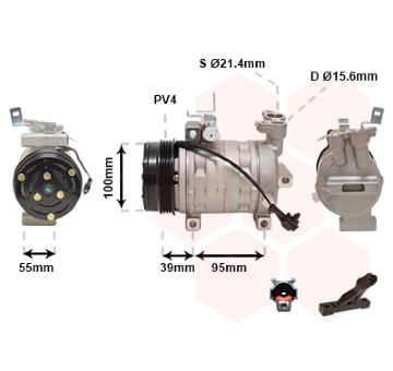 Kompresor, klimatizace VAN WEZEL 5100K085