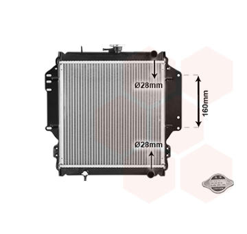 Chladič, chlazení motoru VAN WEZEL 52002003