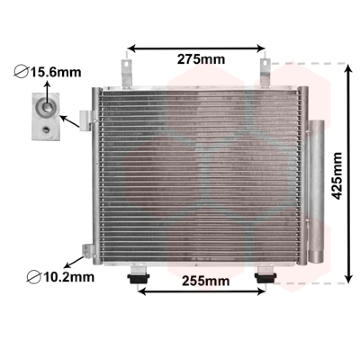 Kondenzátor, klimatizace VAN WEZEL 52005115