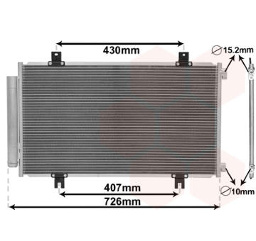 Kondenzátor, klimatizace VAN WEZEL 52015701