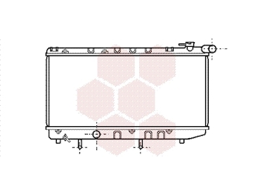 Chladič, chlazení motoru VAN WEZEL 53002125