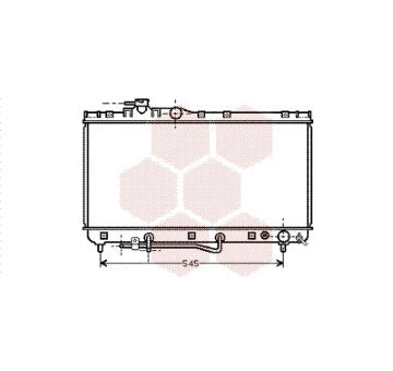 Chladič, chlazení motoru VAN WEZEL 53002184