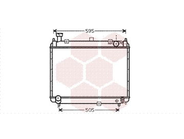 Chladič, chlazení motoru VAN WEZEL 53002233