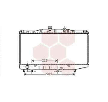 Chladič motora VAN WEZEL 53002325