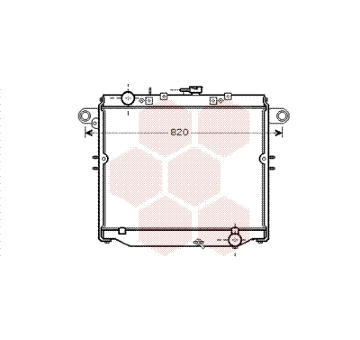 Chladič, chlazení motoru VAN WEZEL 53002379