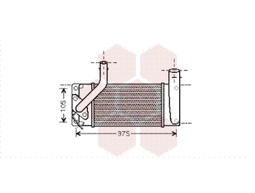 chladič turba VAN WEZEL 53004566