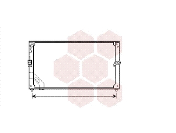 Kondenzátor, klimatizace VAN WEZEL 53005166