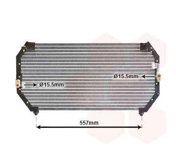 Kondenzátor, klimatizace VAN WEZEL 53005202