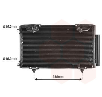 Kondenzátor, klimatizace VAN WEZEL 53005327