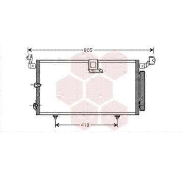 Kondenzátor, klimatizace VAN WEZEL 53005384
