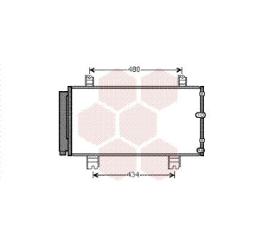 Kondenzátor, klimatizace VAN WEZEL 53005572