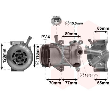 Kompresor, klimatizace VAN WEZEL 5300K687