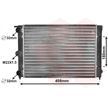 Chladič motora VAN WEZEL 58002039