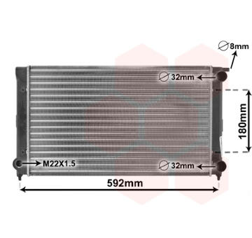 Chladič motora VAN WEZEL 58002045