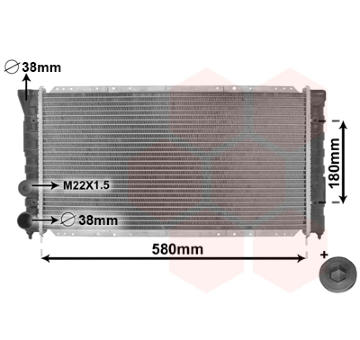 Chladič, chlazení motoru VAN WEZEL 58002123