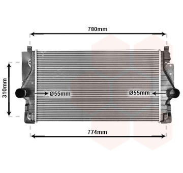 Chladič turba VAN WEZEL 58004246