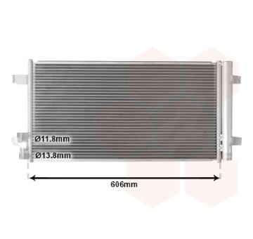 Kondenzátor, klimatizace VAN WEZEL 58015707