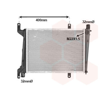 Chladič, chlazení motoru VAN WEZEL 59002127