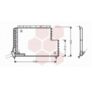Kondenzátor, klimatizace VAN WEZEL 59005131