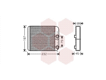 Vymenik tepla, Vnitrni vytapeni VAN WEZEL 59006129