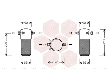 Susarna, klimatizace VAN WEZEL 5900D100